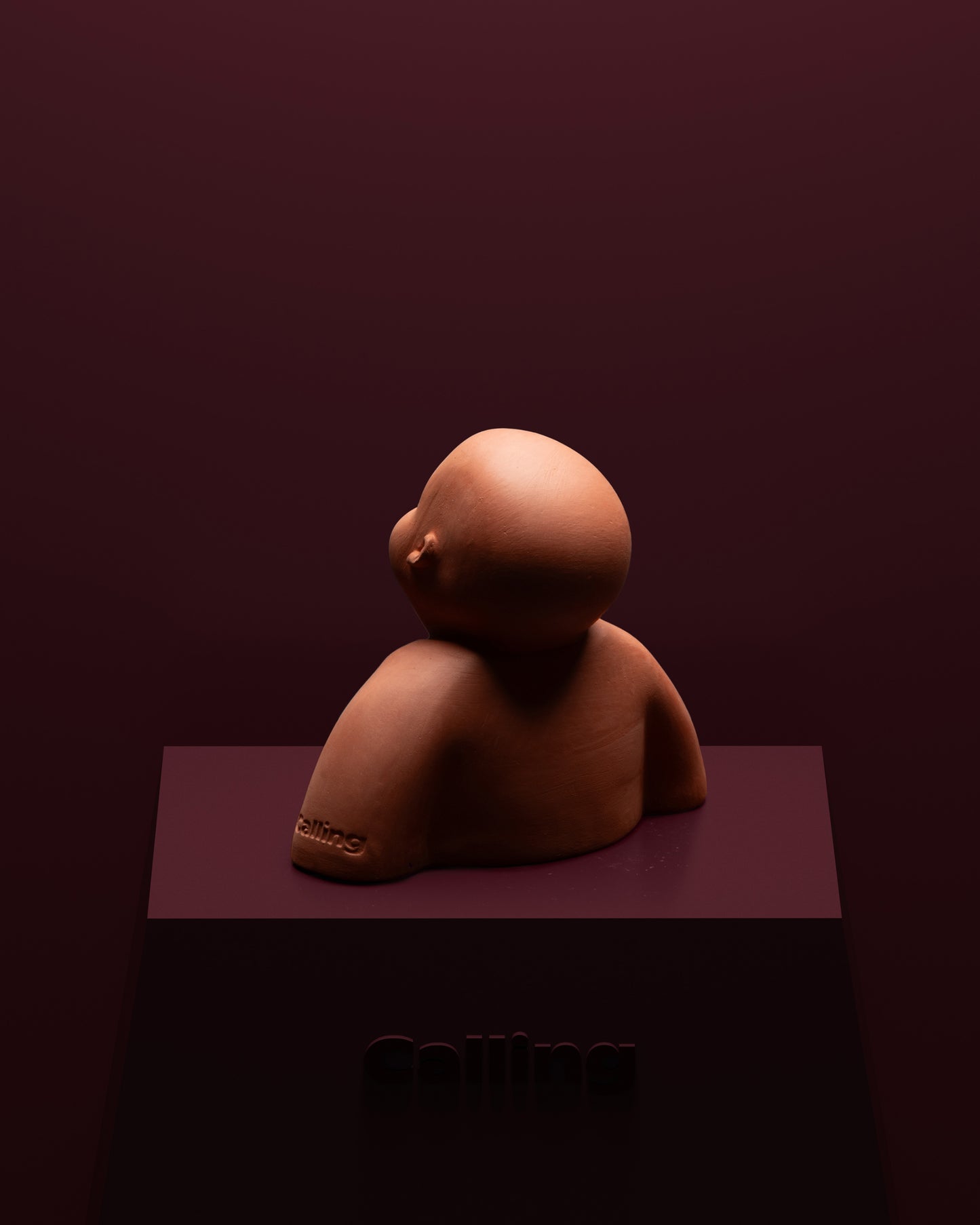 calling inyu terracotta bust-mini