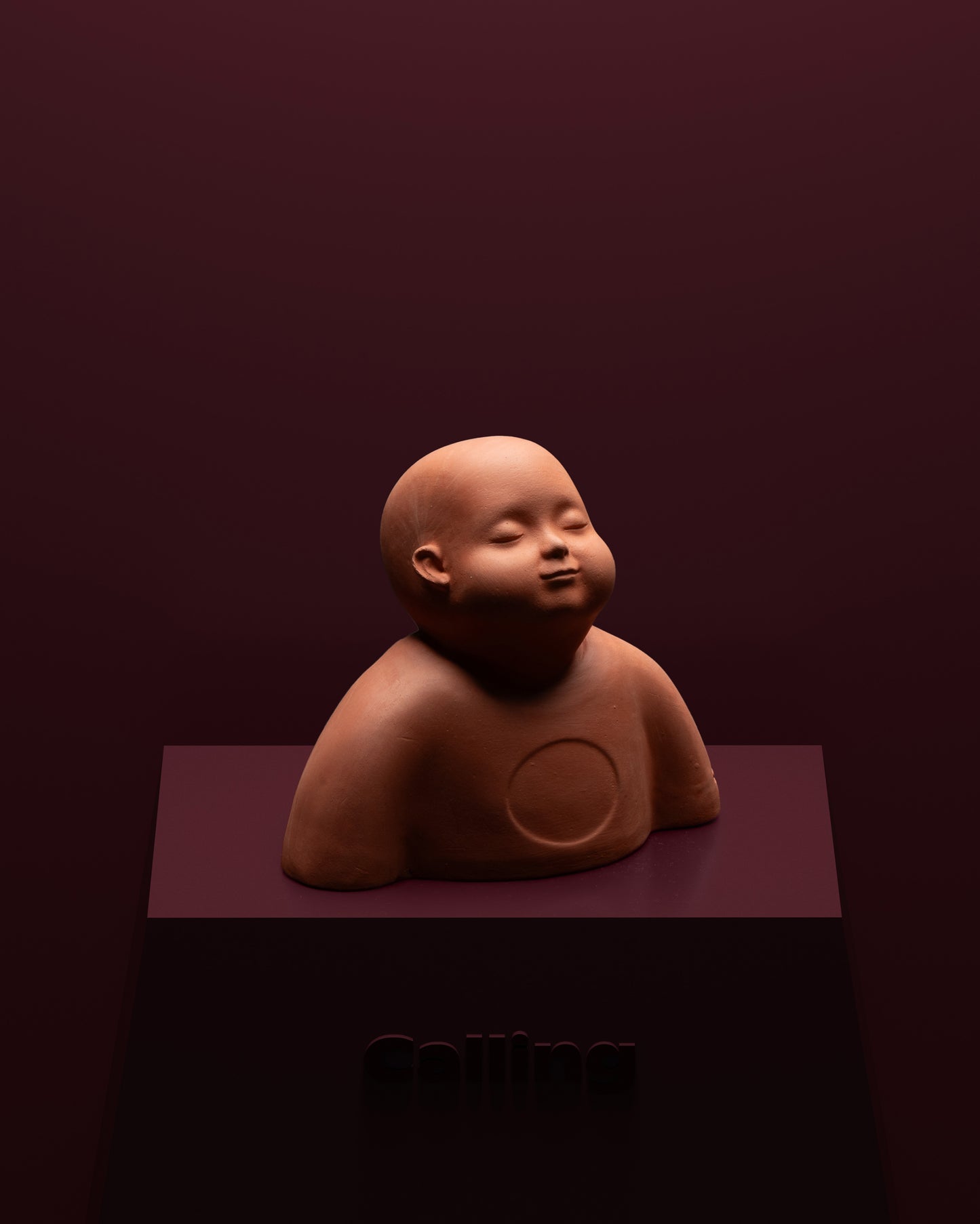 calling inyu terracotta bust-mini