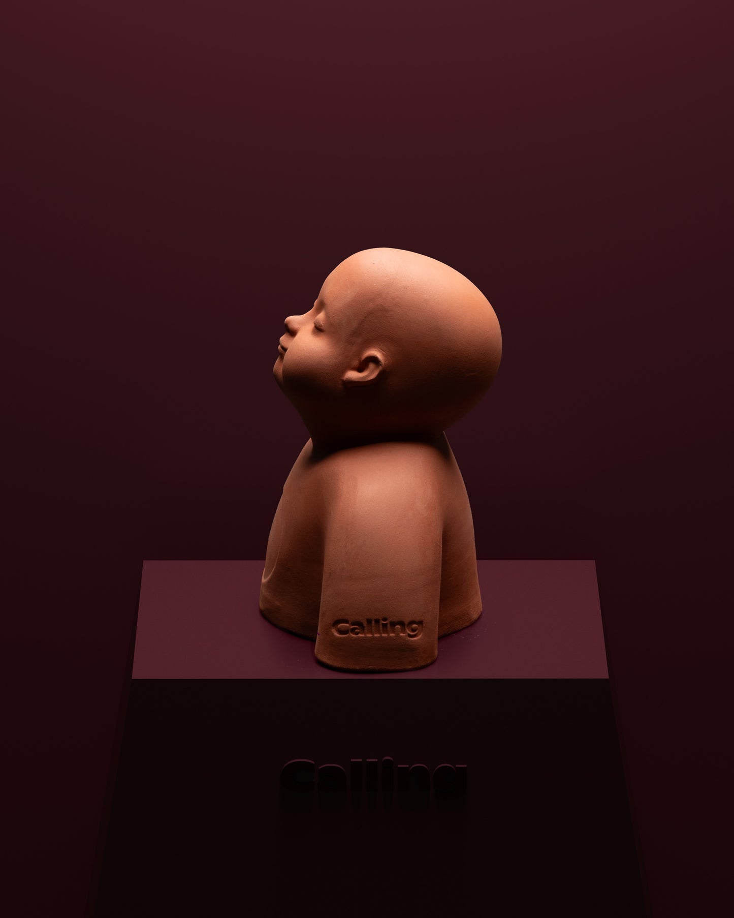 calling inyu terracotta bust