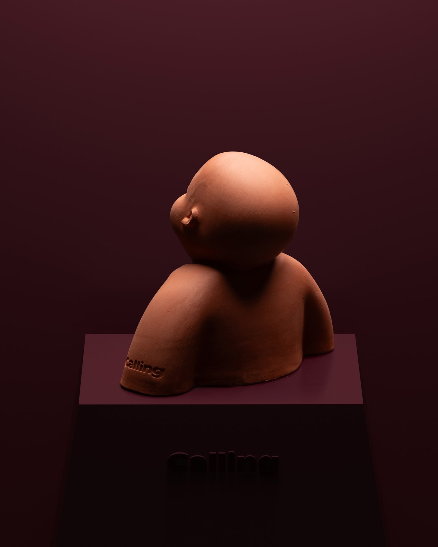 calling inyu terracotta bust