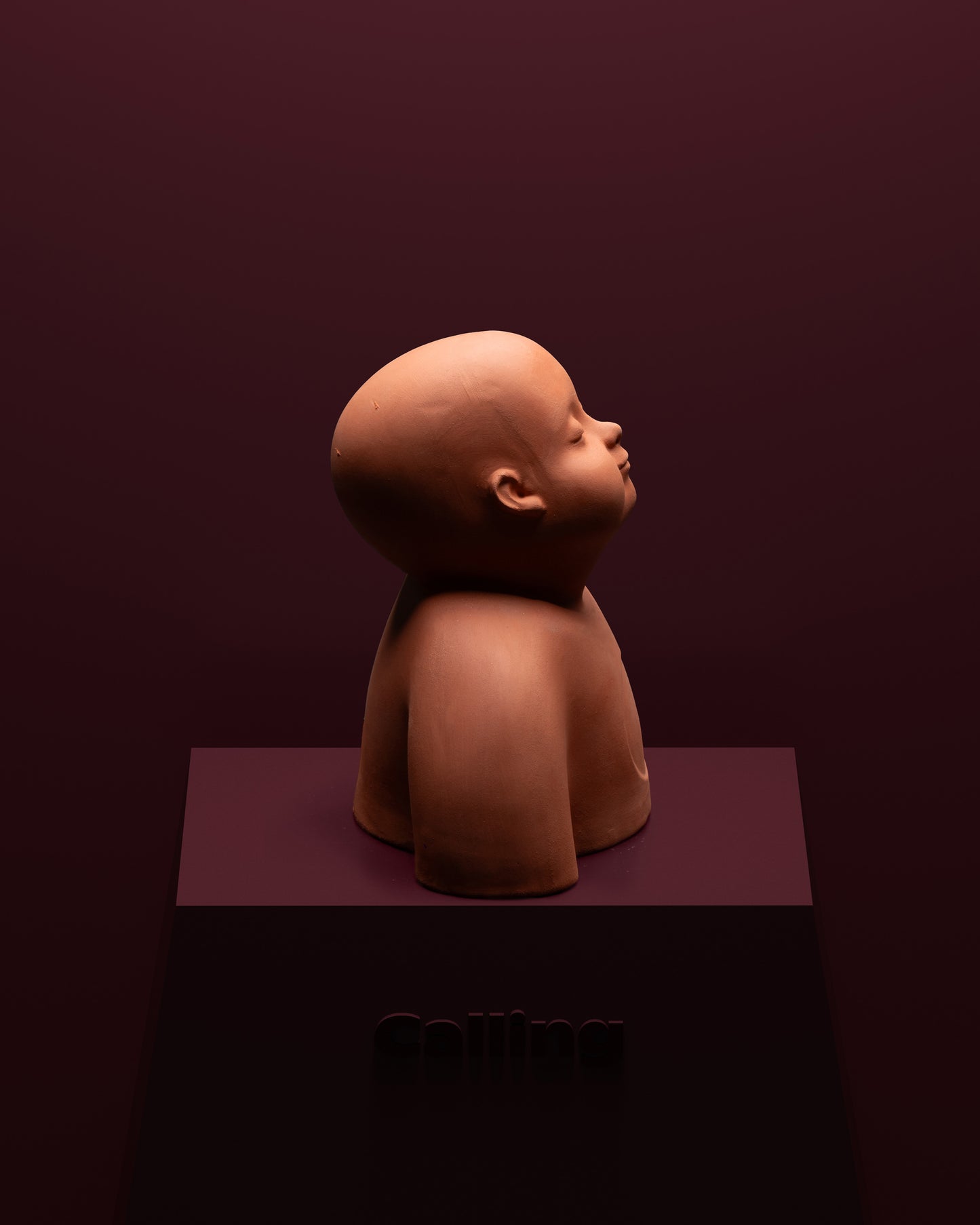 calling inyu terracotta bust