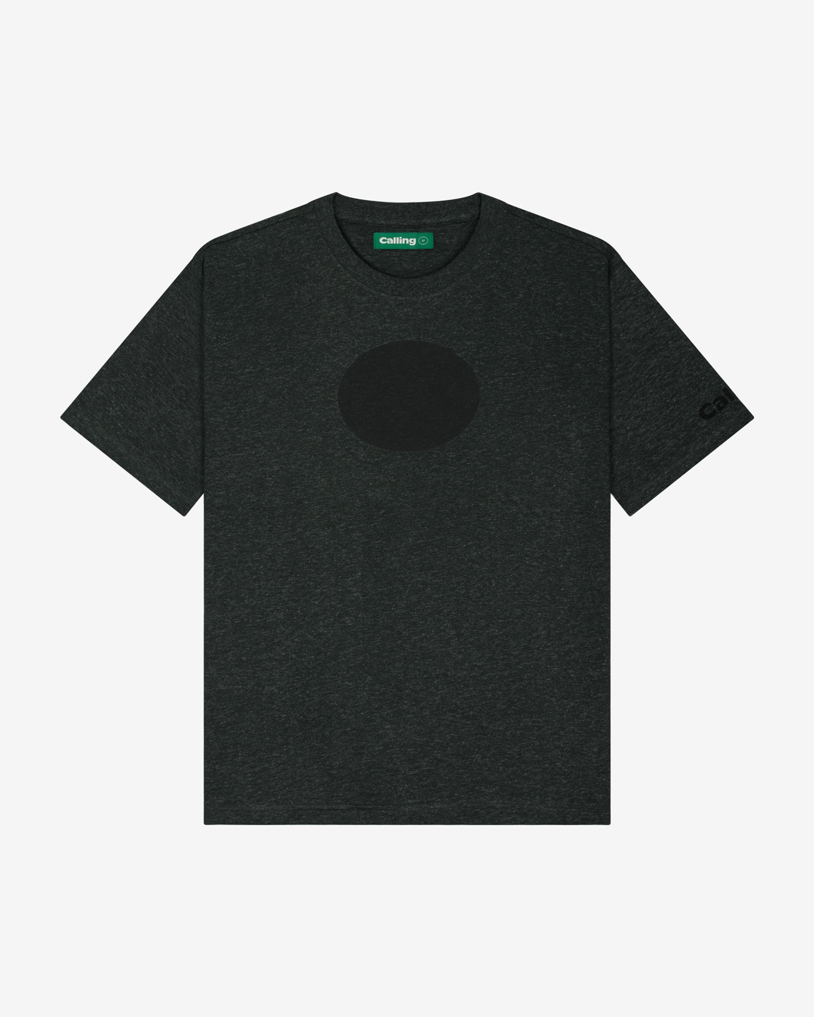 men's black oversized hemp t-shirt