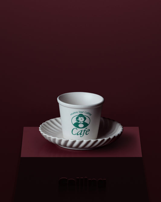 Calling Ceramic Paper Cup & Plate
