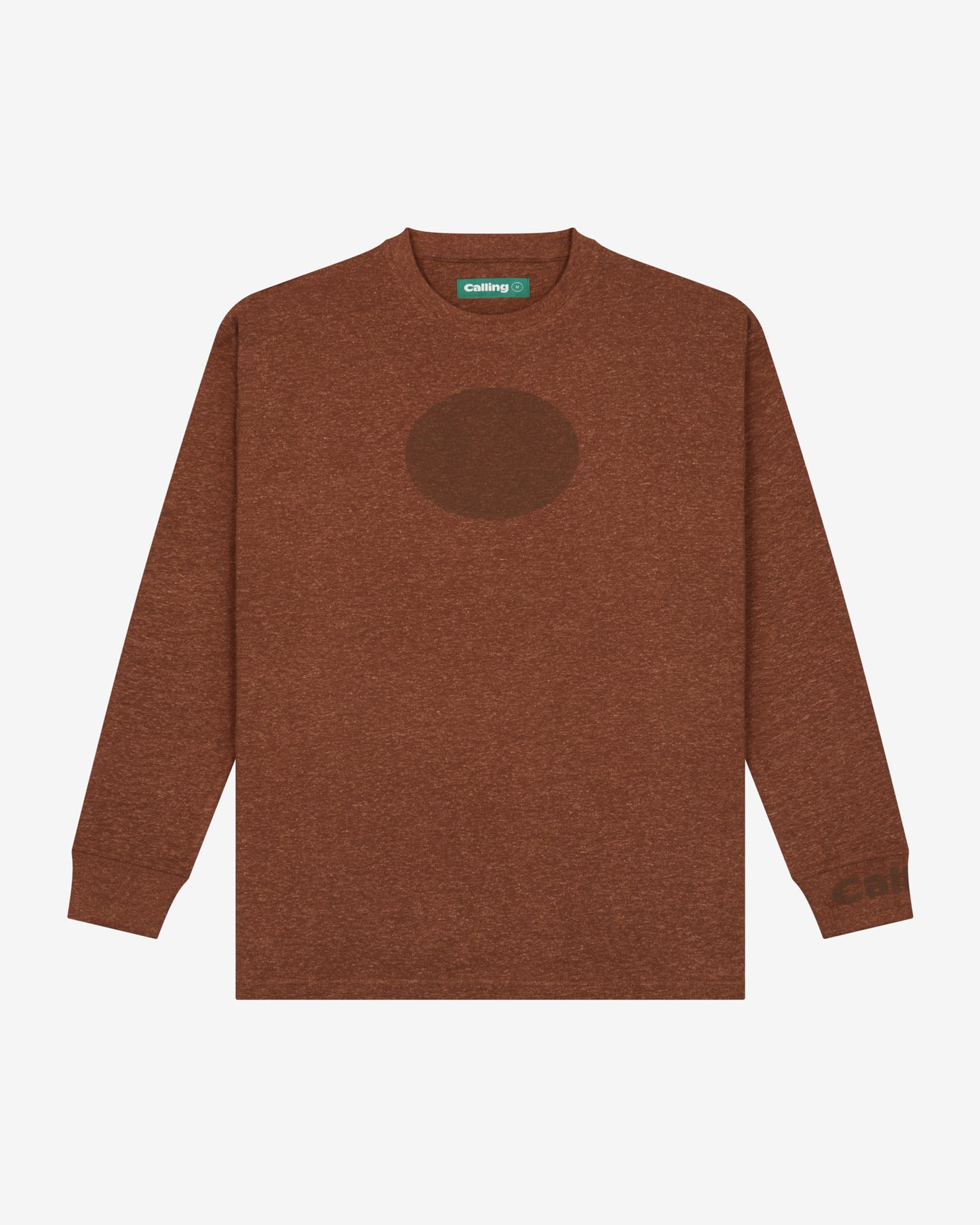unisex brown oversized hemp sweatshirt