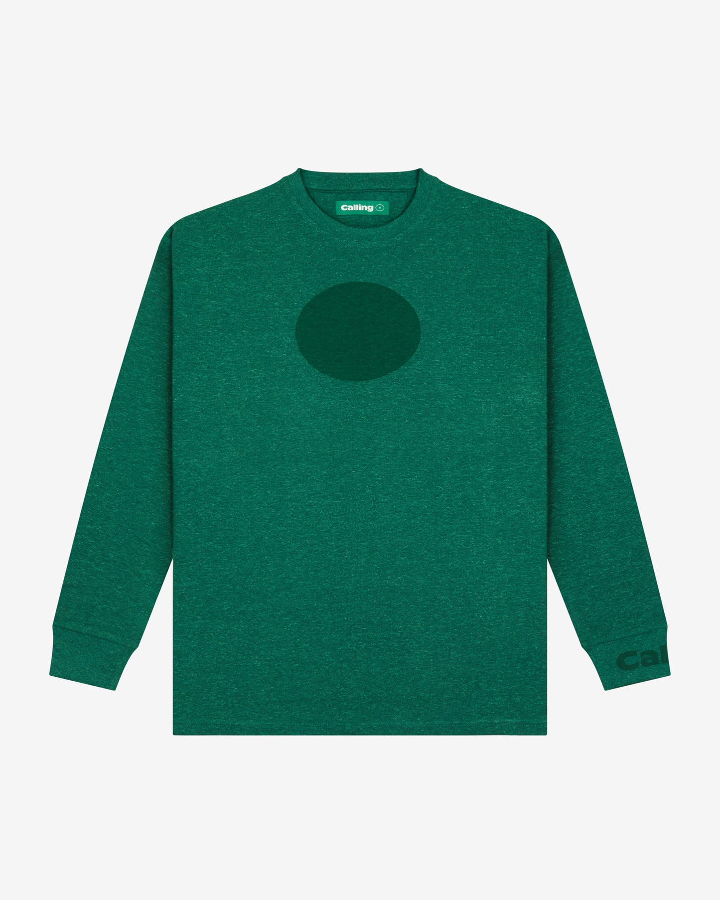 unisex dark green oversized hemp sweatshirt