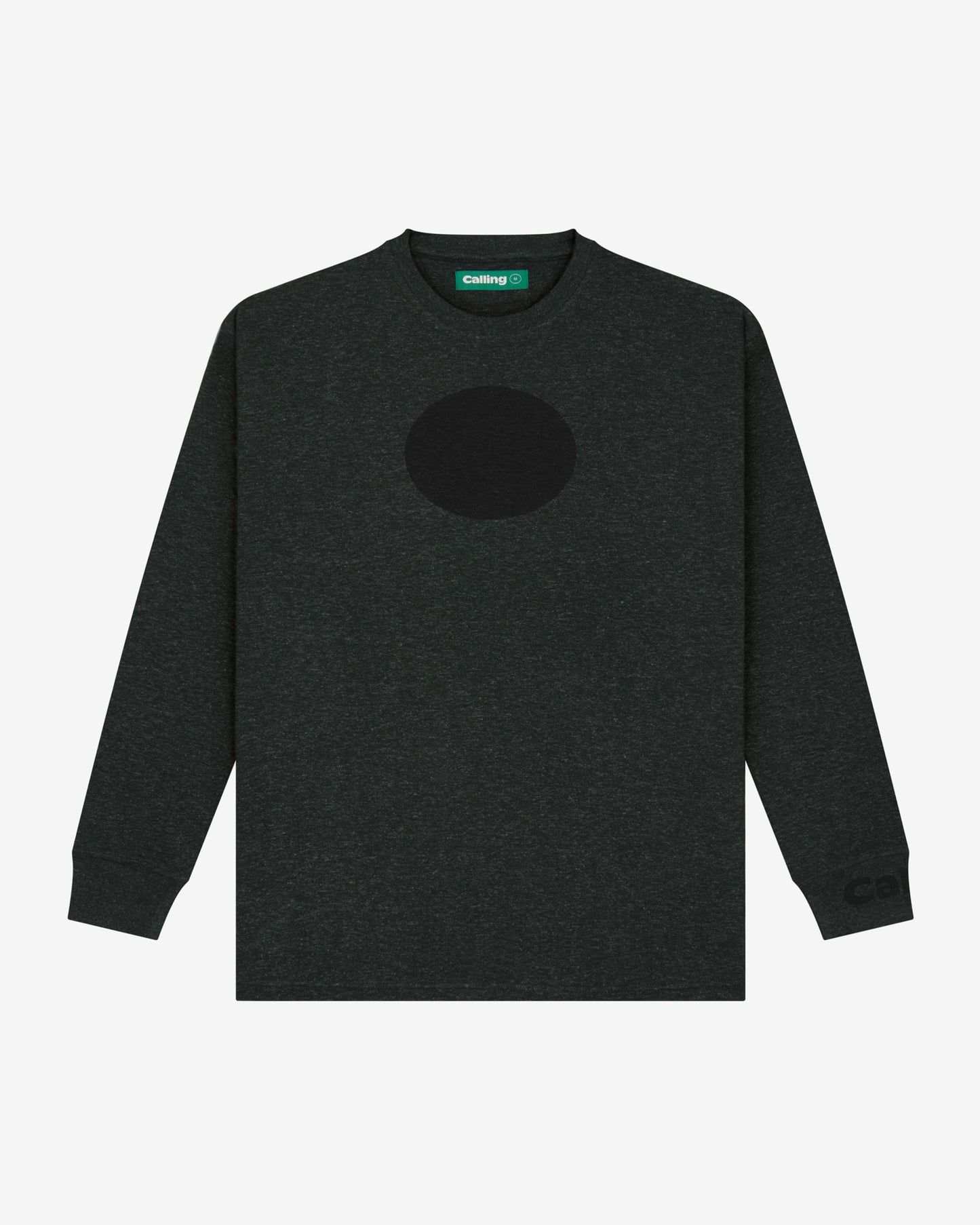 unisex black oversized hemp sweatshirt