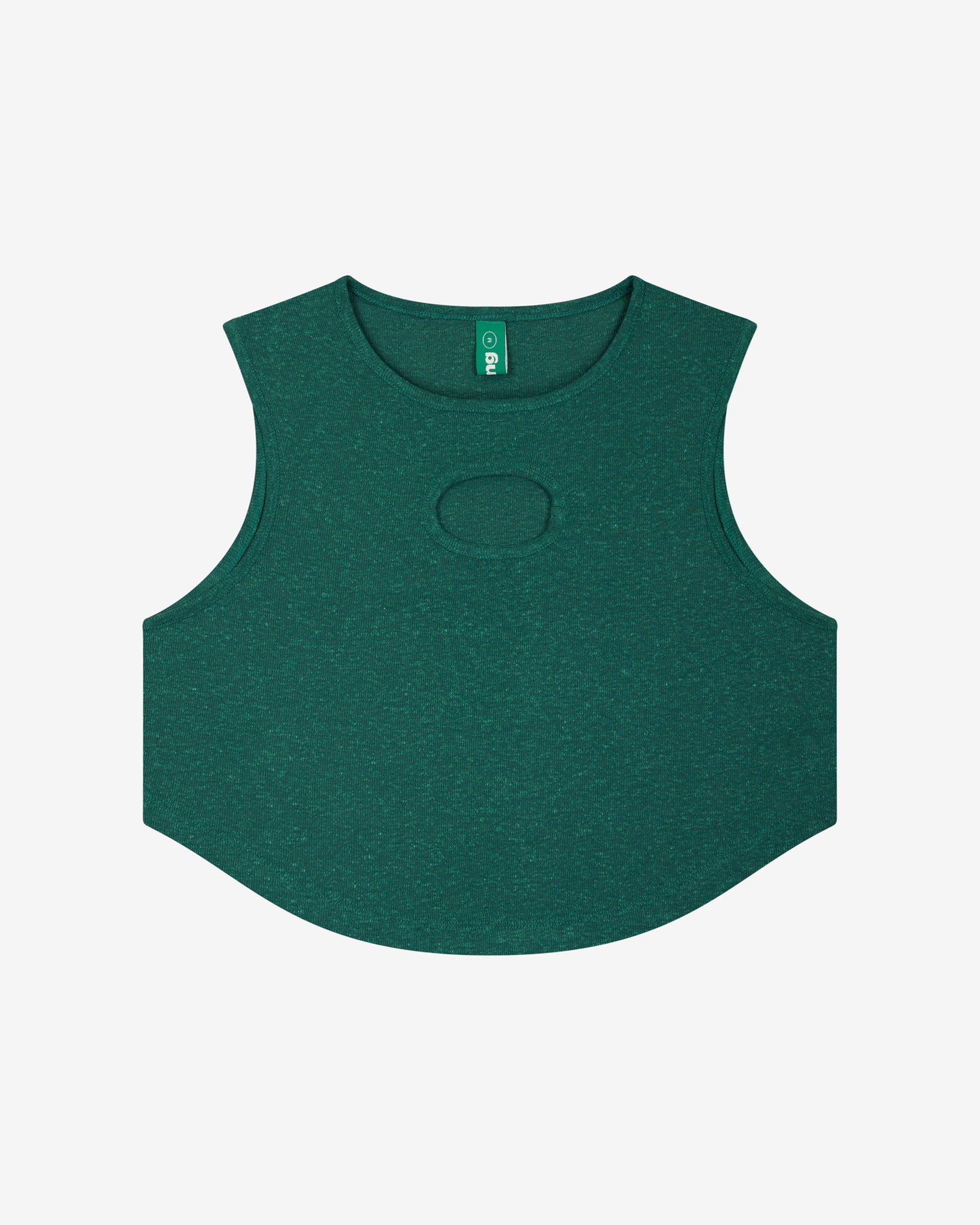 lemon hemp crop shirt