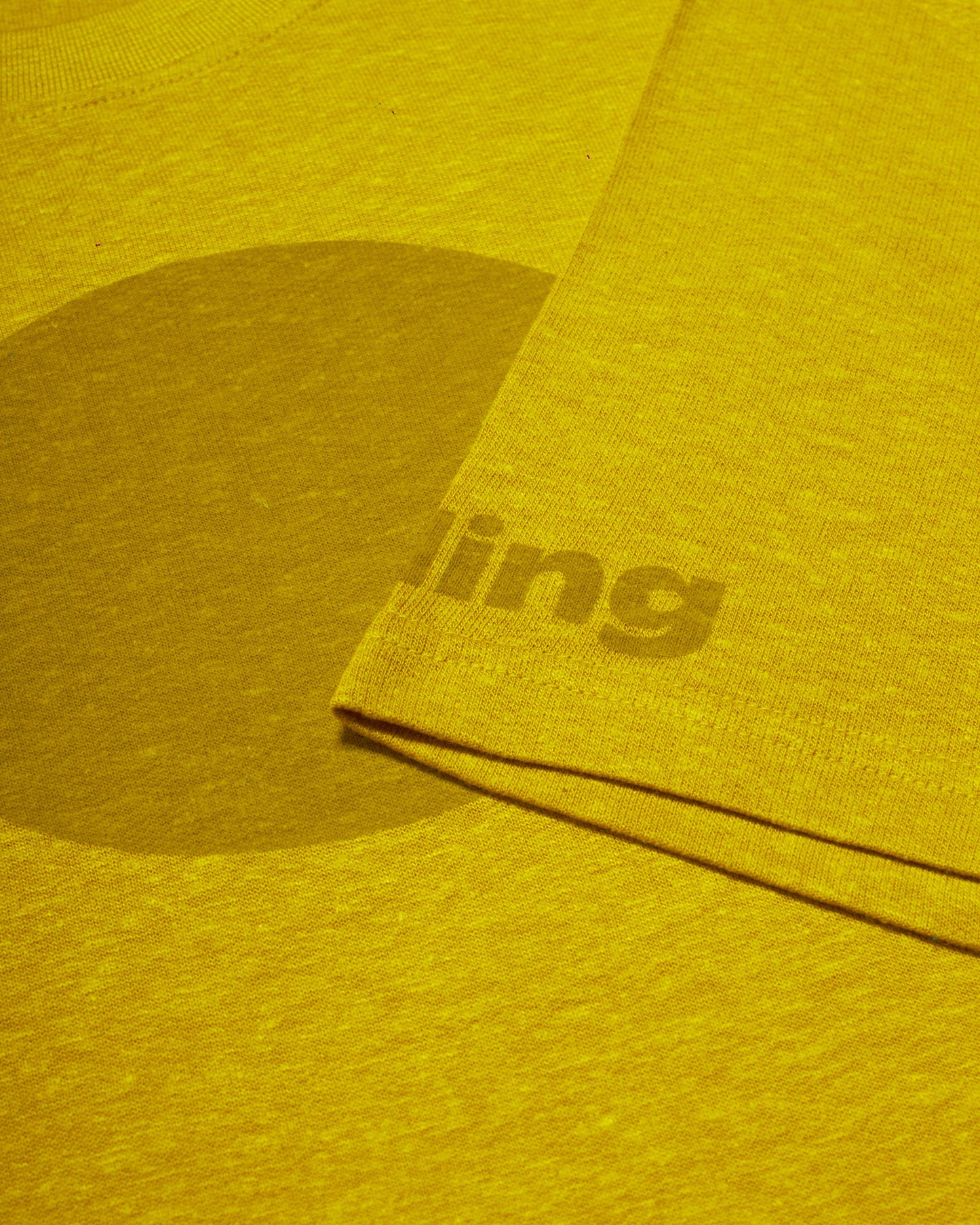 men's yellow oversized hemp t-shirt