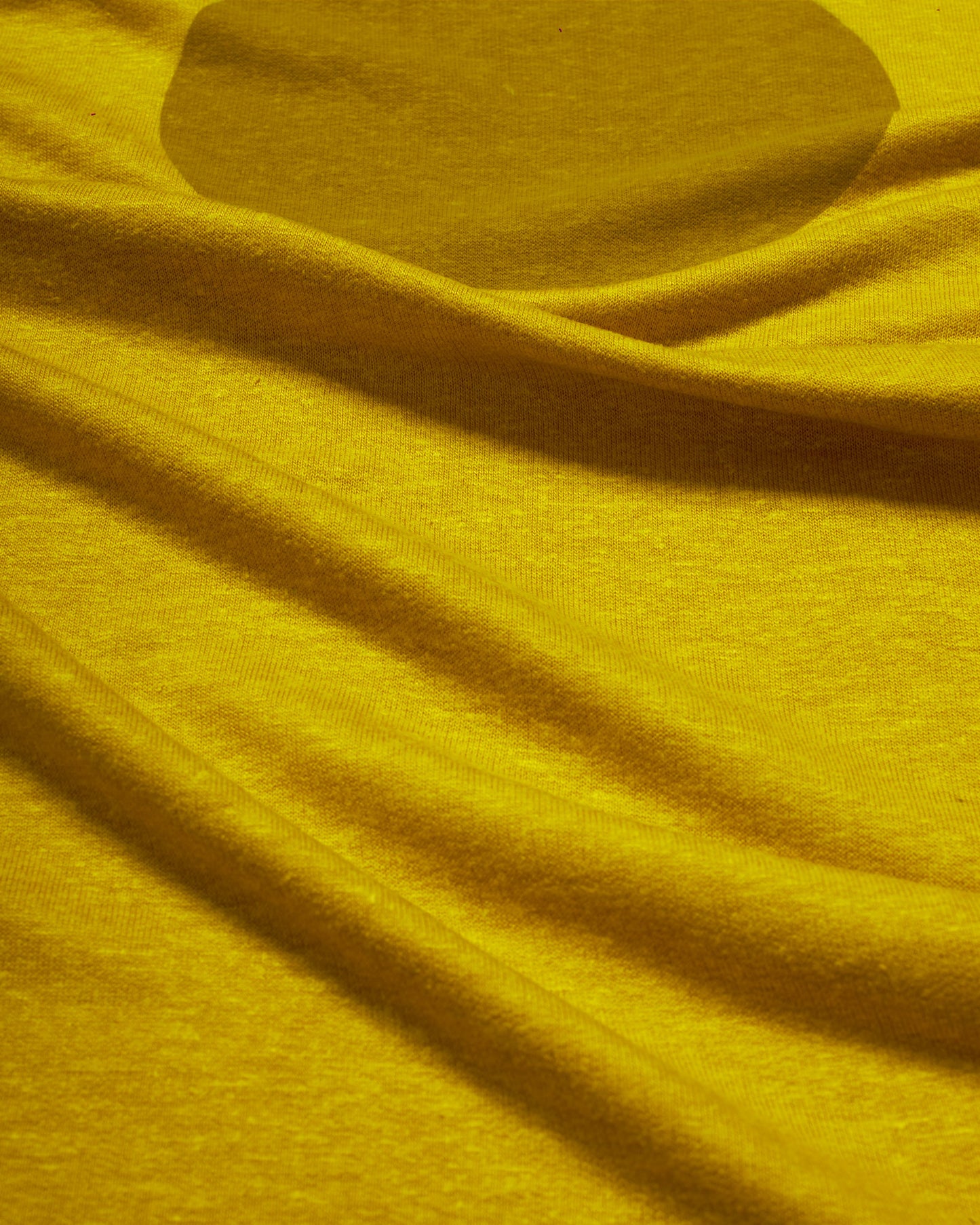 men's yellow oversized hemp t-shirt