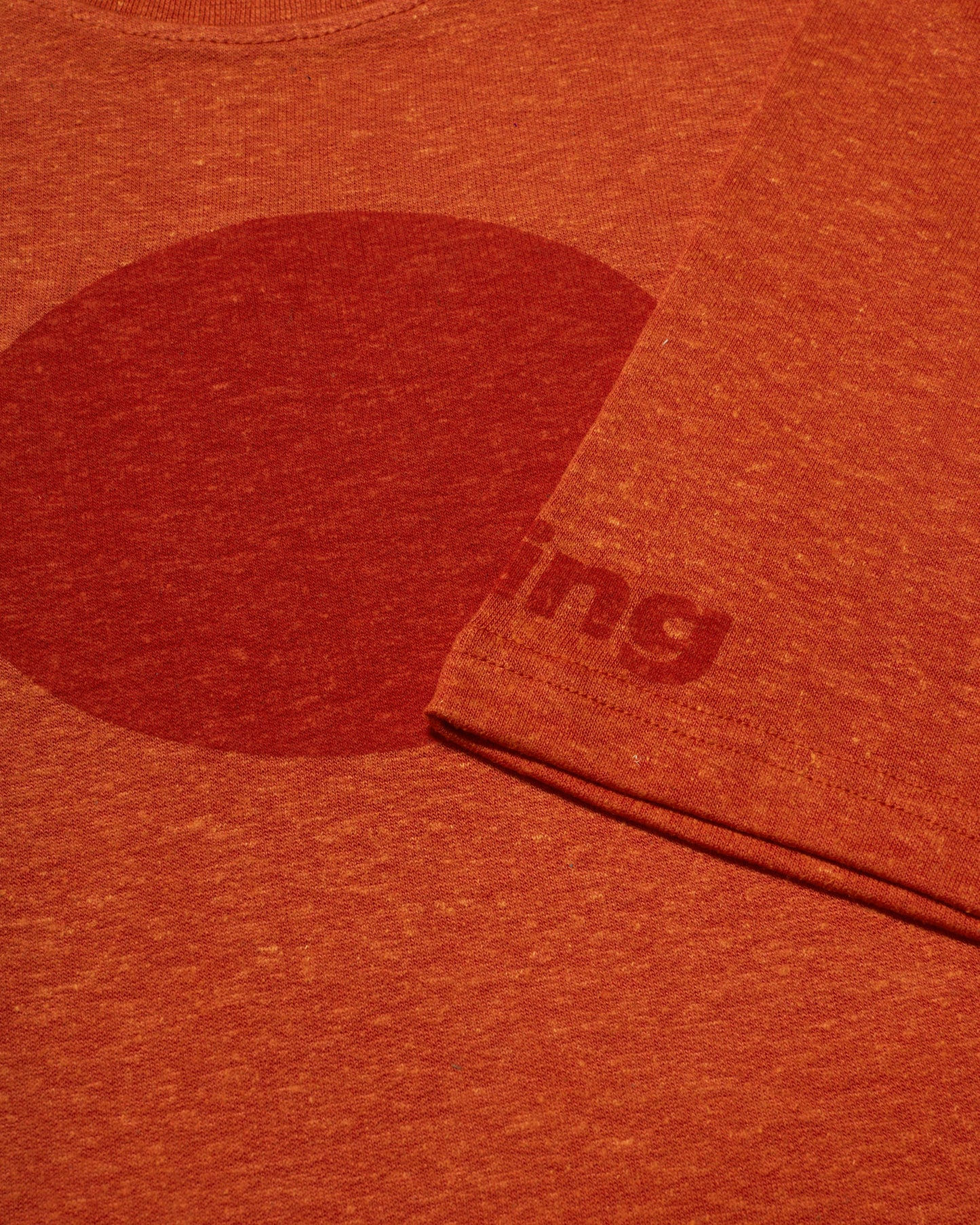 men's orange oversized hemp t-shirt