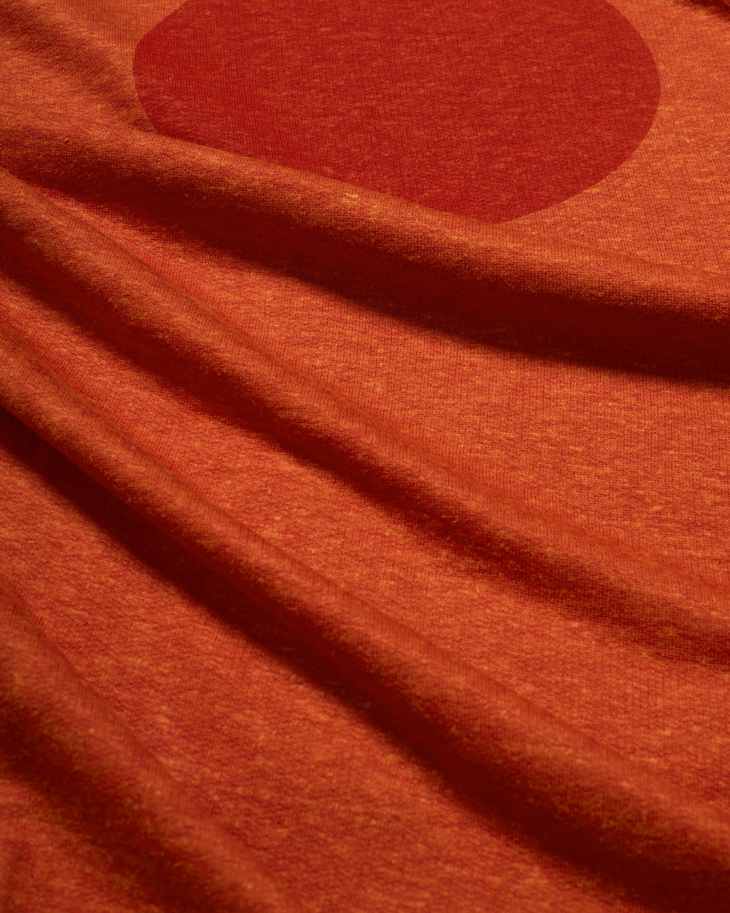 men's orange oversized hemp t-shirt