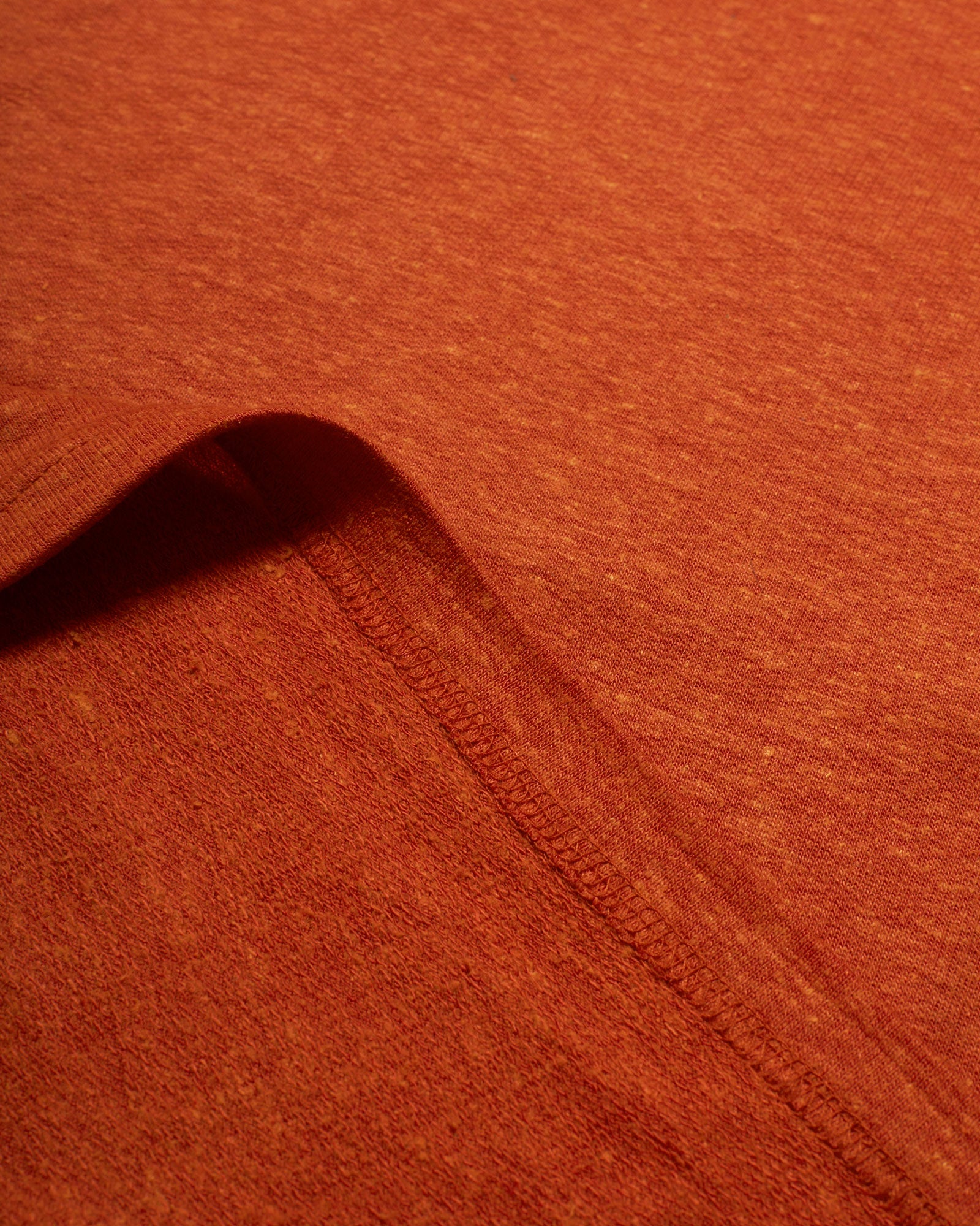 men's orange oversized hemp t-shirt