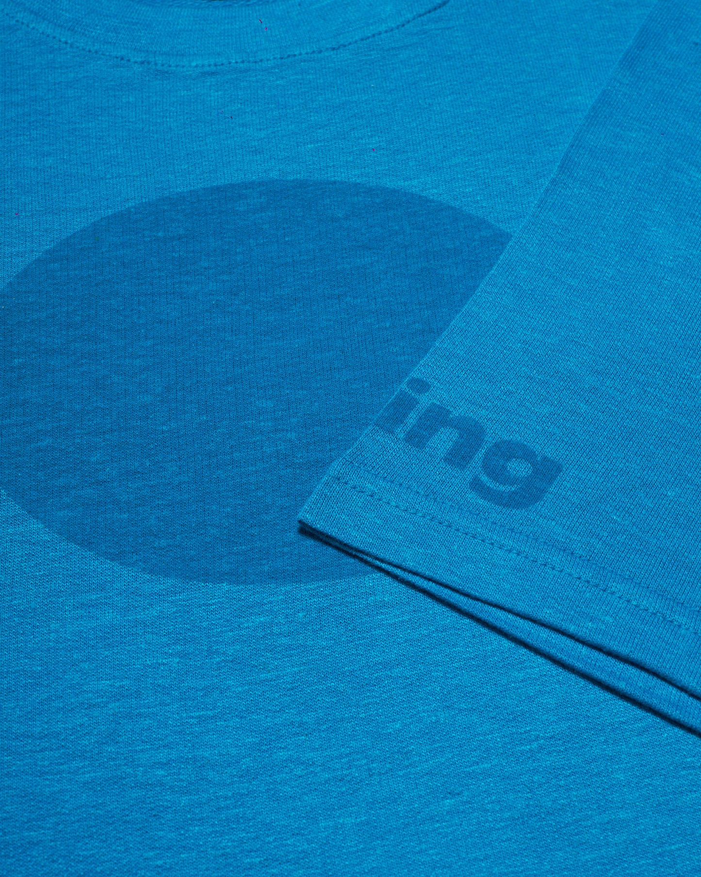 men's blue oversized hemp t-shirt