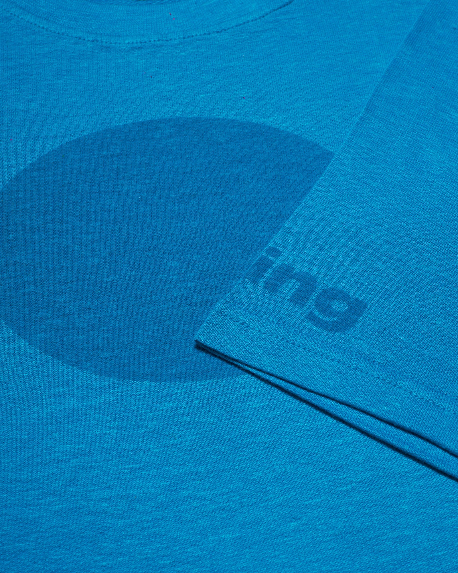 men's blue oversized hemp t-shirt