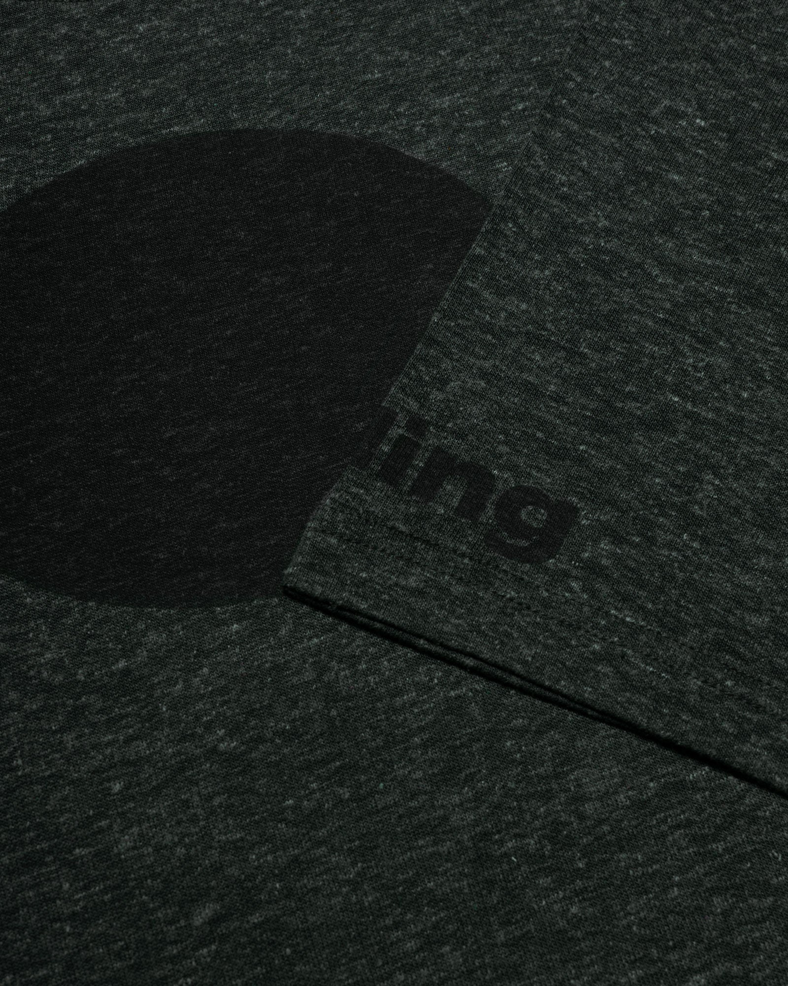 men's black oversized hemp t-shirt