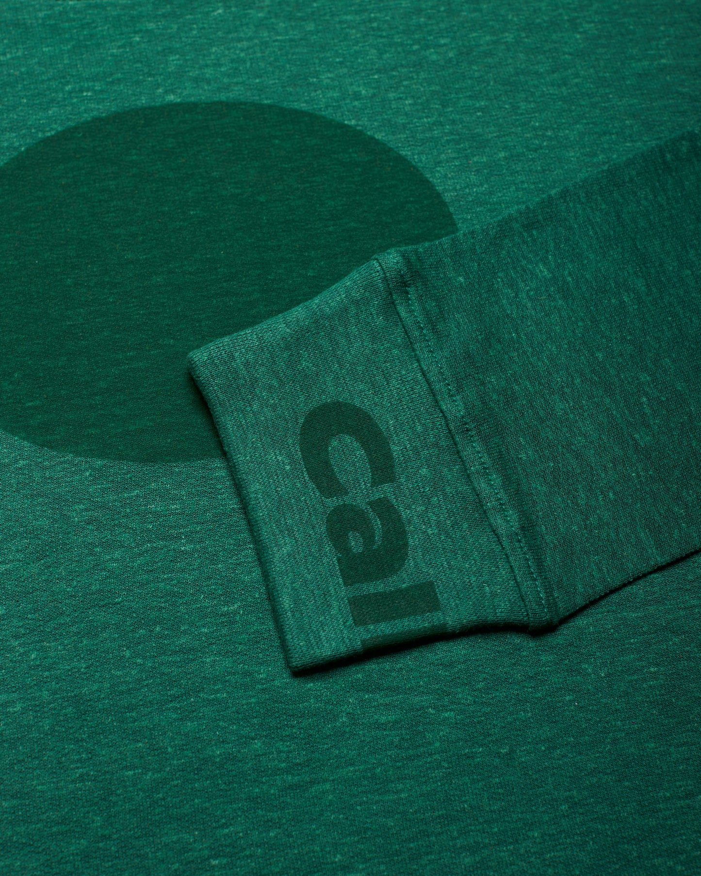 unisex dark green oversized hemp sweatshirt
