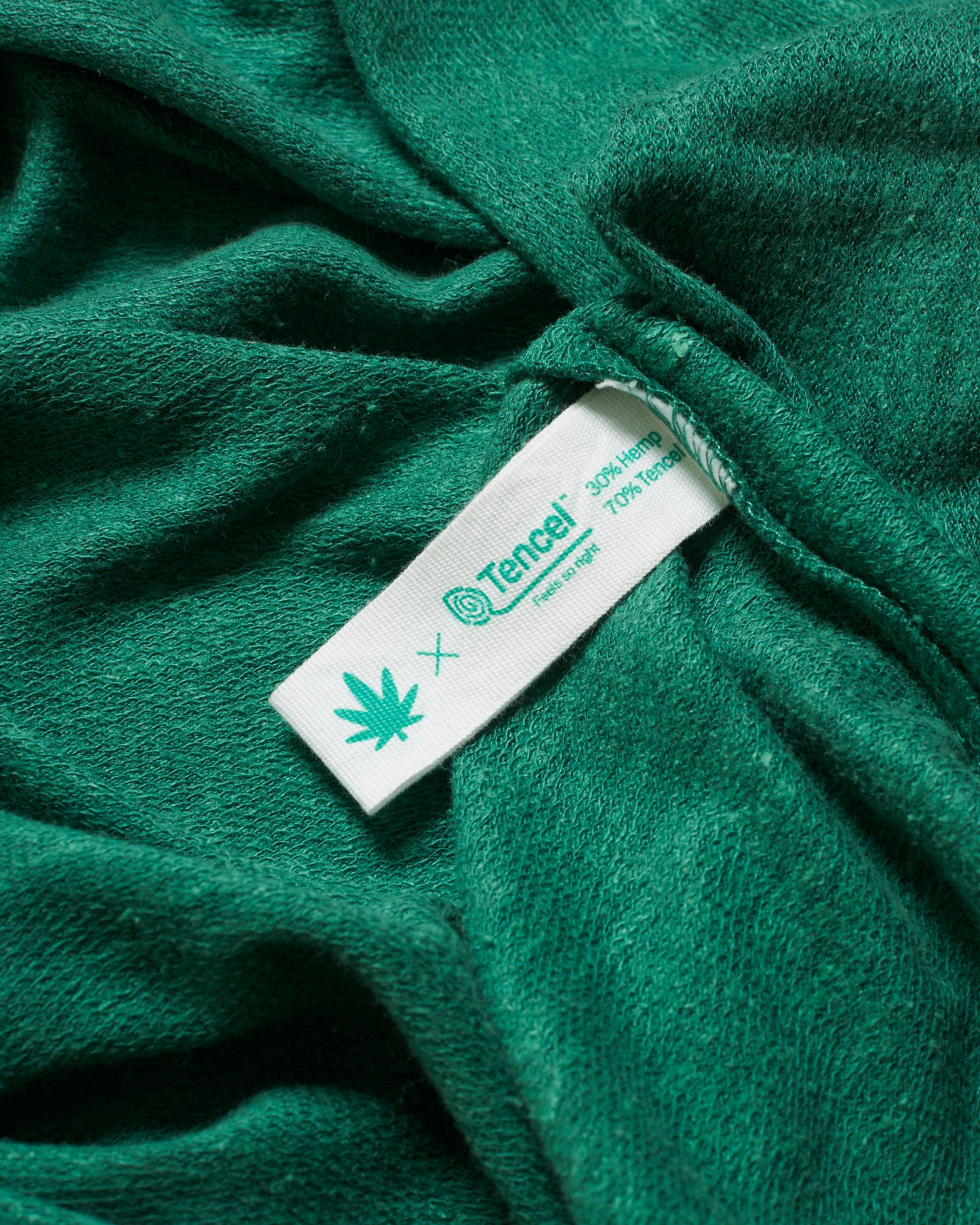 unisex dark green oversized hemp sweatshirt