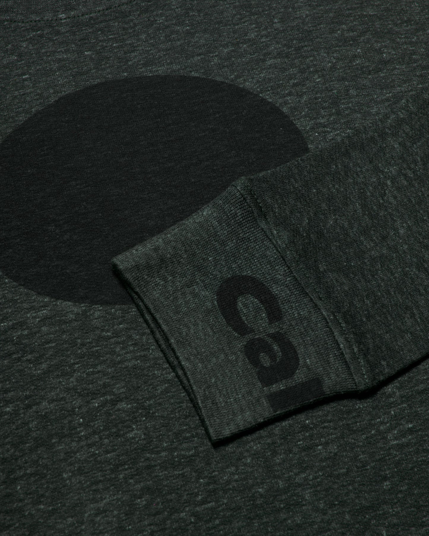 unisex black oversized hemp sweatshirt