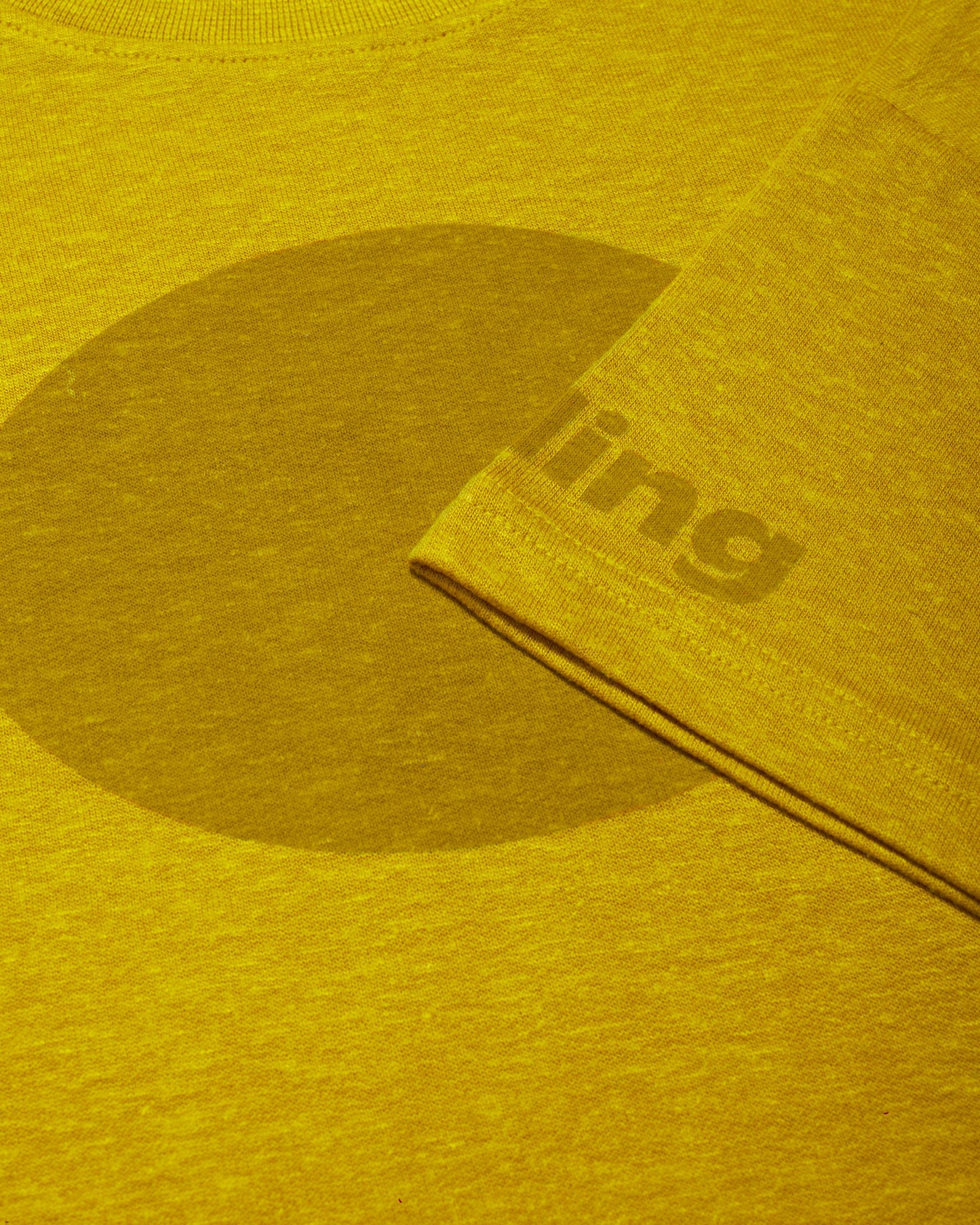 women's yellow oversized cropped hemp t-shirt
