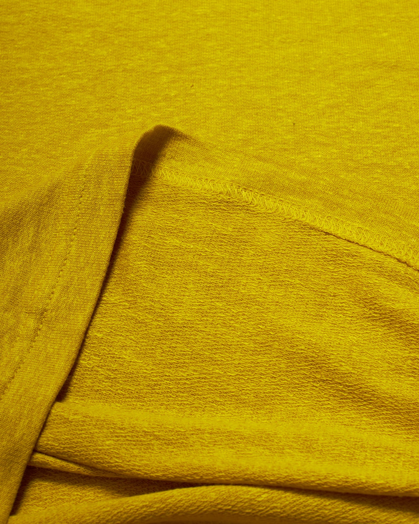 women's yellow oversized cropped hemp t-shirt