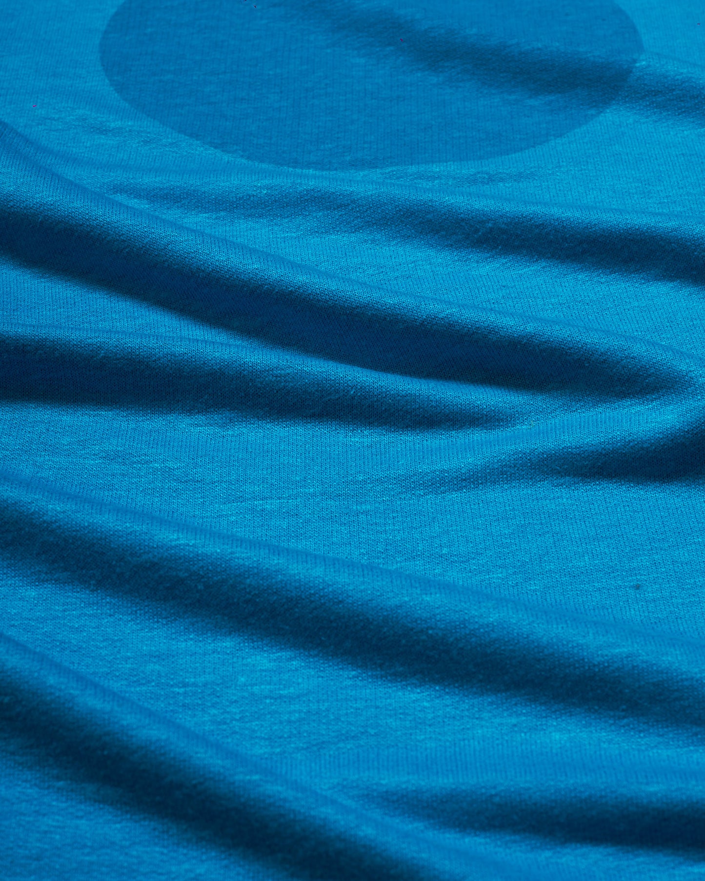 women's blue oversized cropped hemp t-shirt