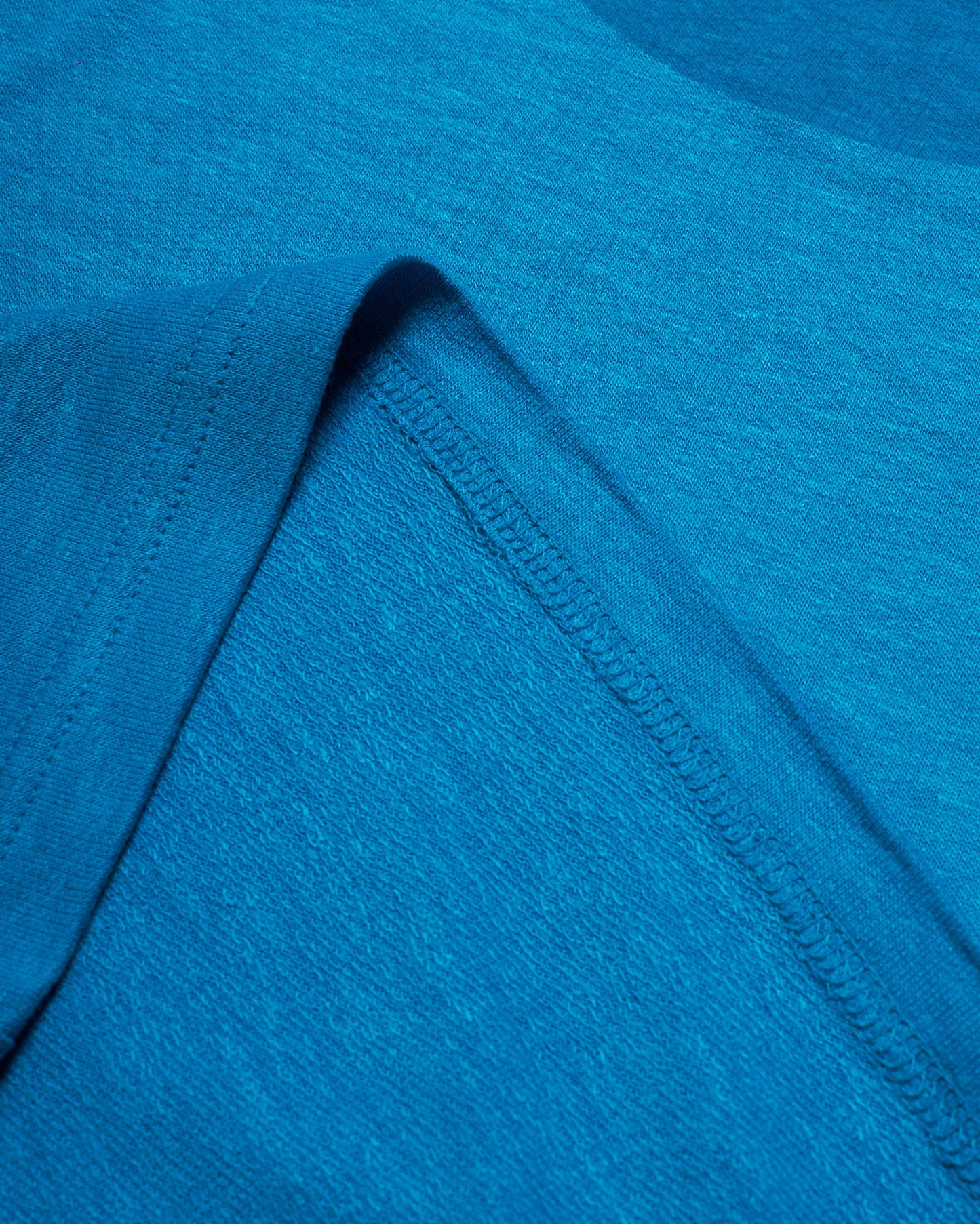 women's blue oversized cropped hemp t-shirt
