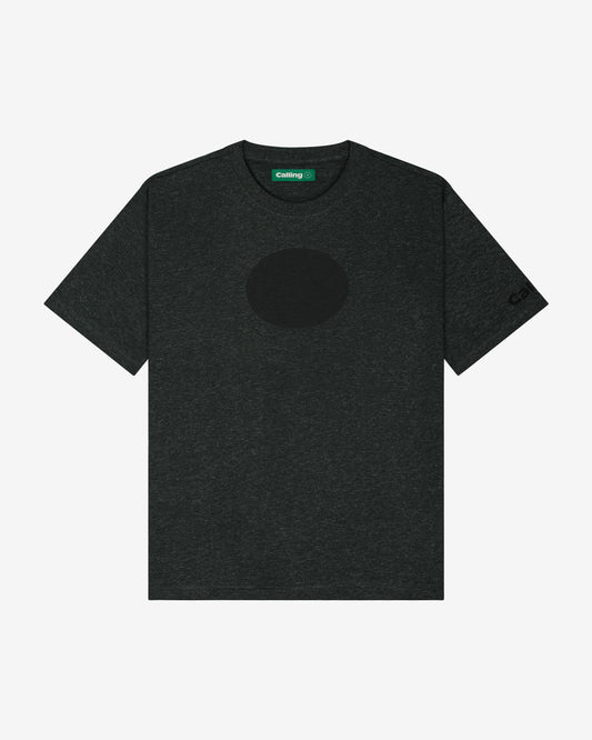 men's black oversized hemp t-shirt