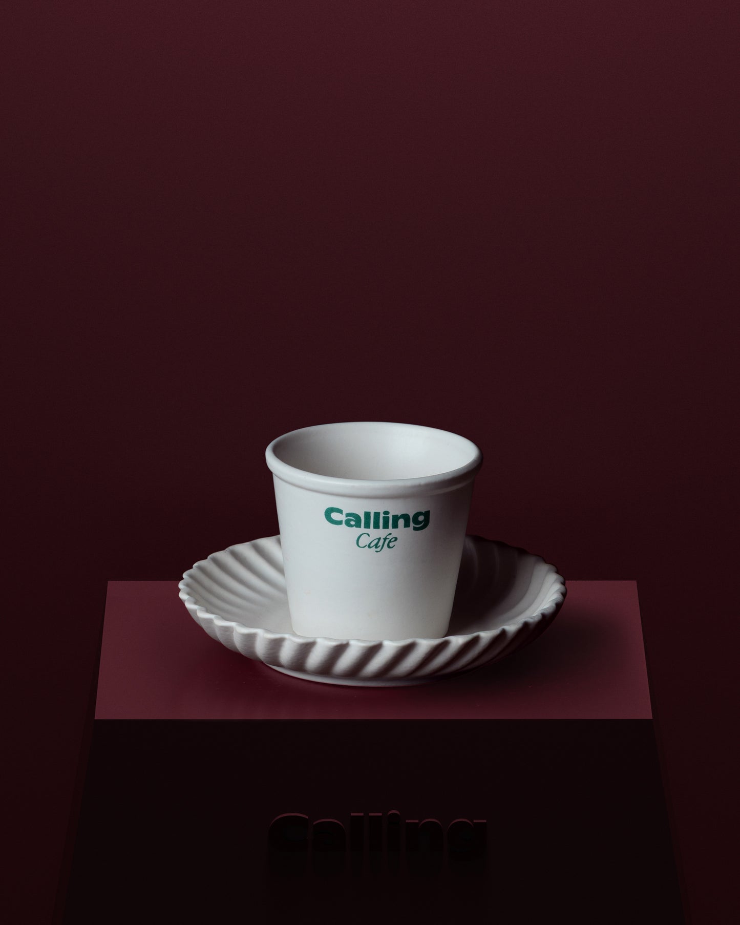 Calling Ceramic Paper Cup & Plate