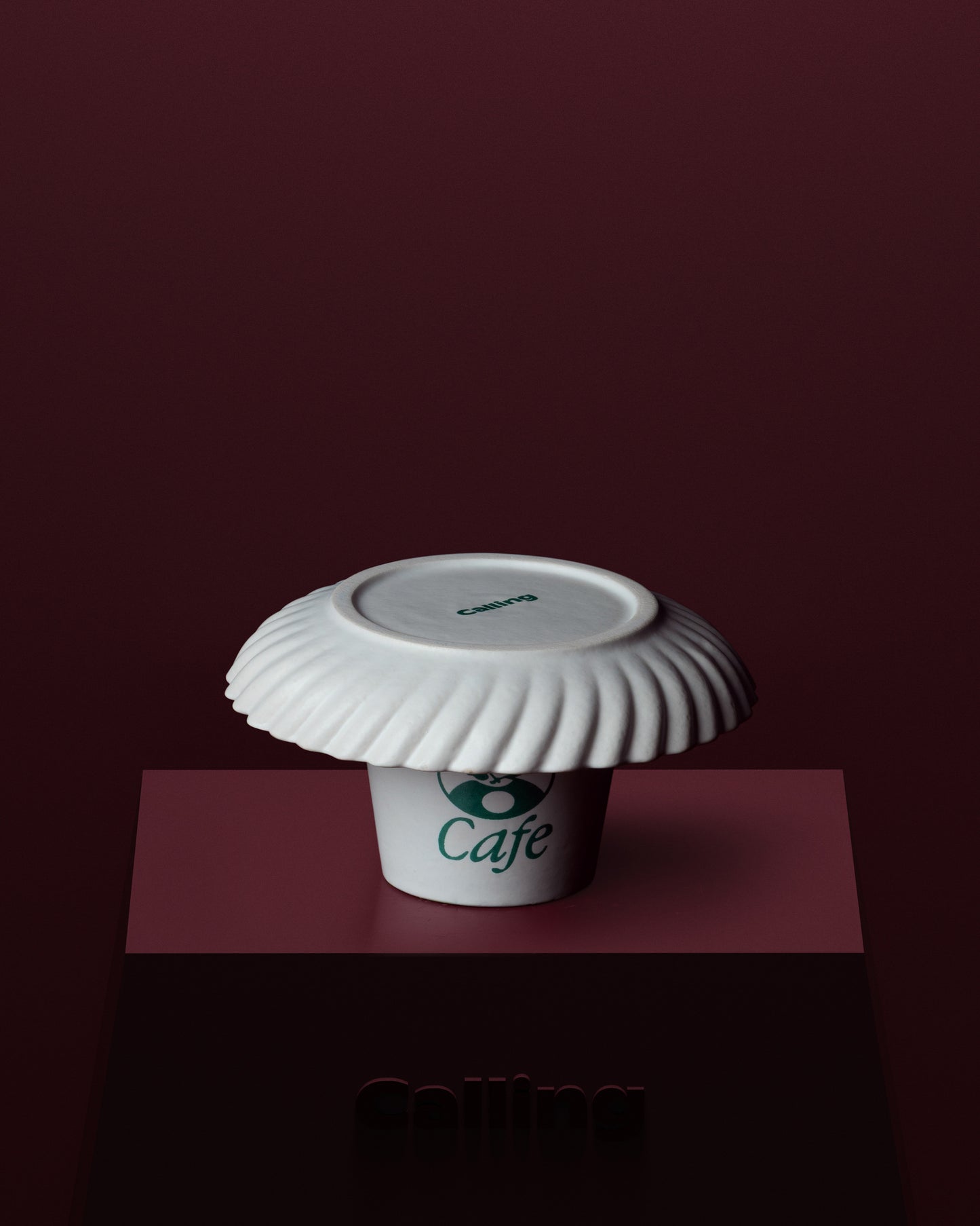 Calling Ceramic Paper Cup & Plate