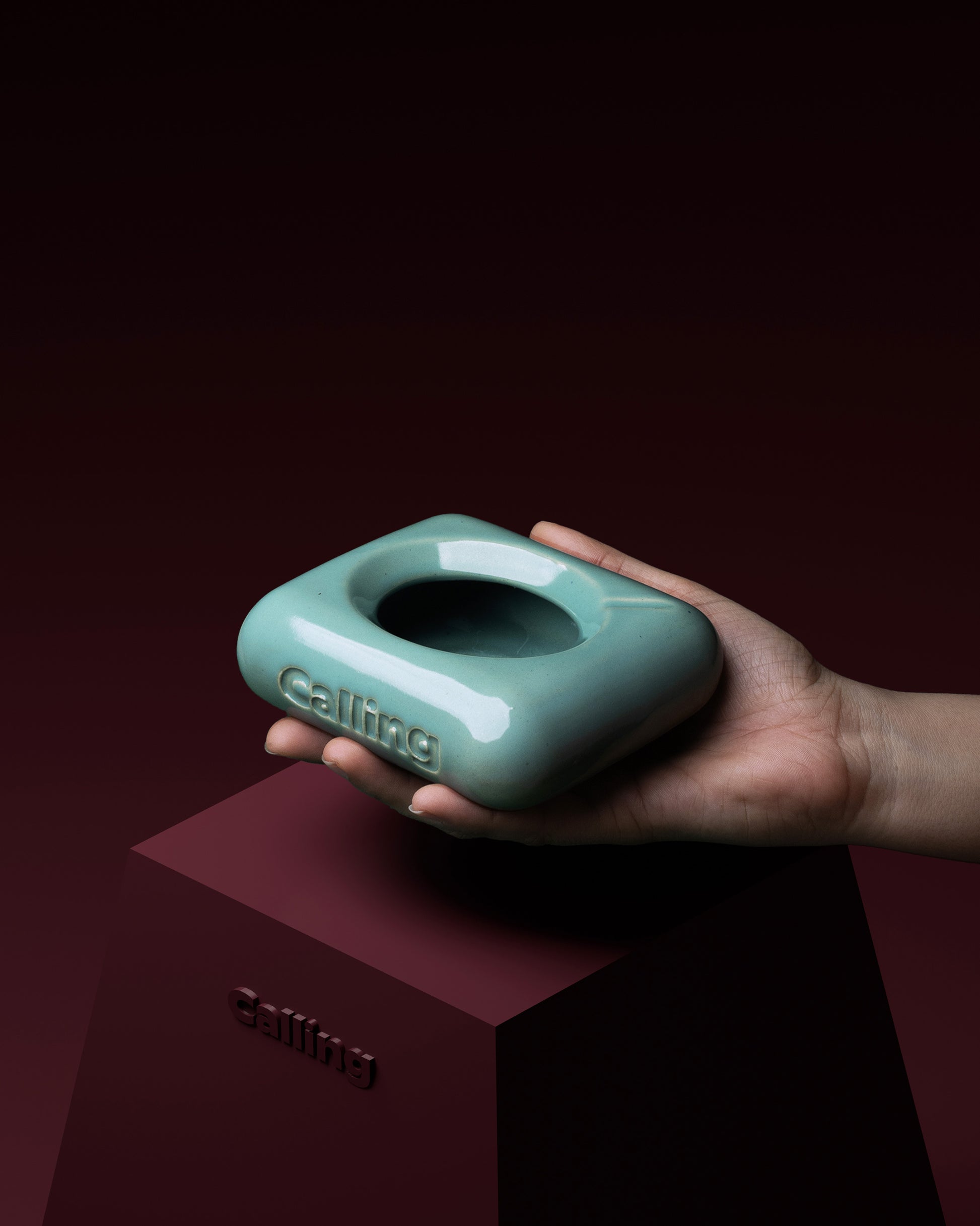 calling puff tray aqua