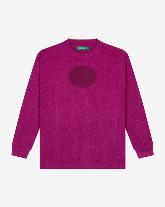 unisex pink oversized hemp sweatshirt