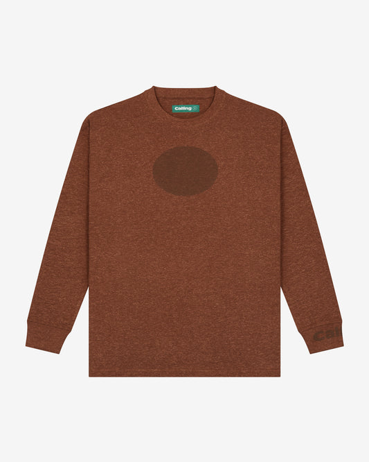 unisex brown oversized hemp sweatshirt