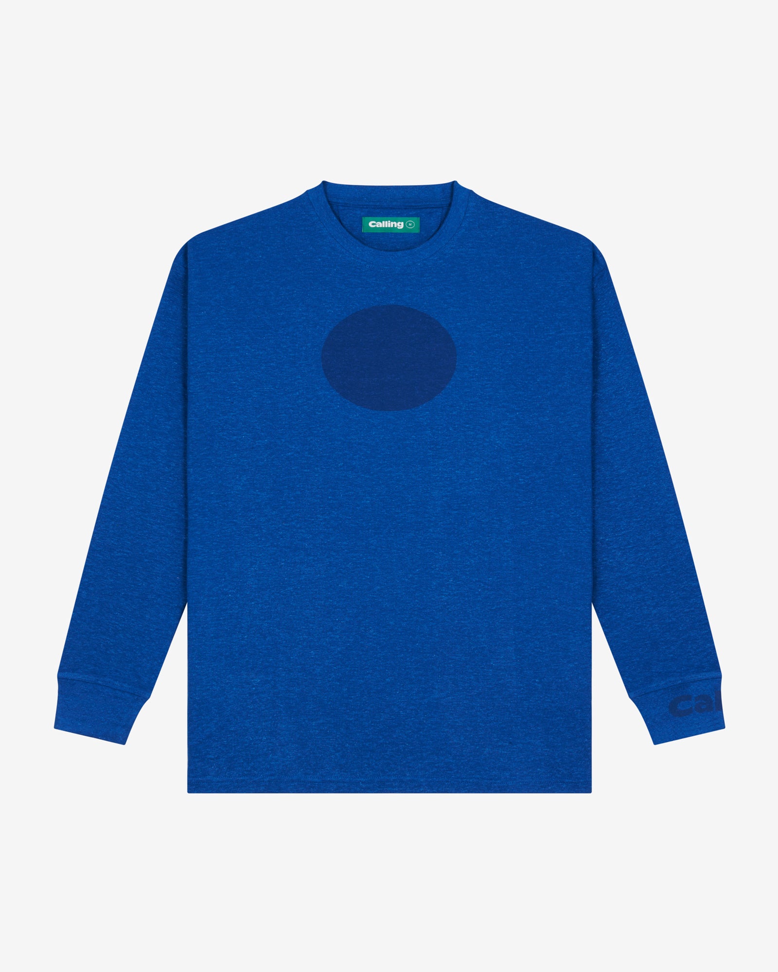 unisex dark blue oversized hemp sweatshirt
