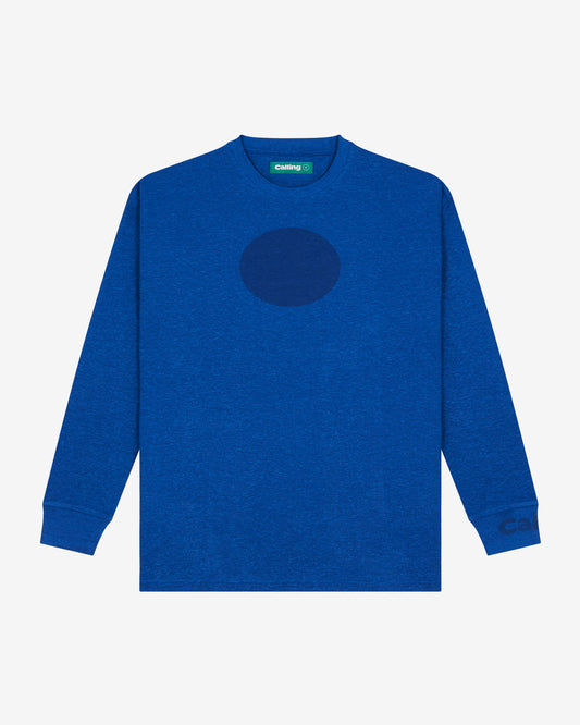 unisex dark blue oversized hemp sweatshirt