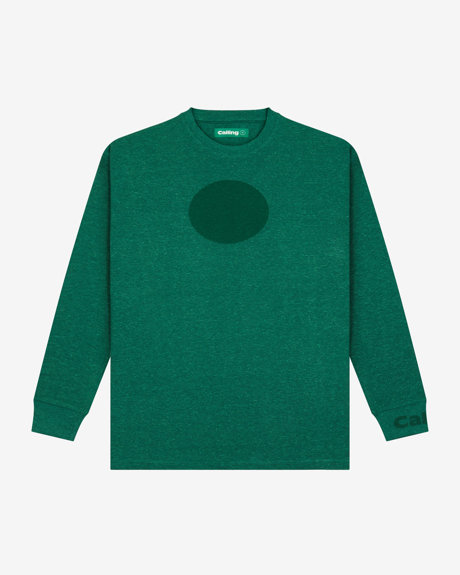 unisex dark green oversized hemp sweatshirt
