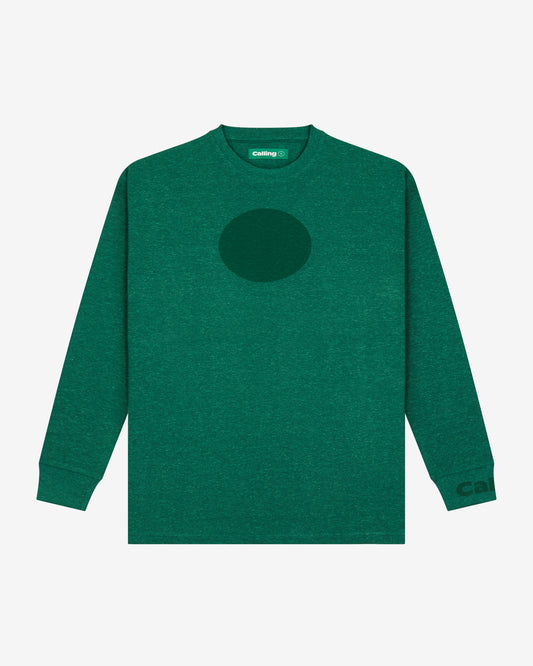 unisex dark green oversized hemp sweatshirt