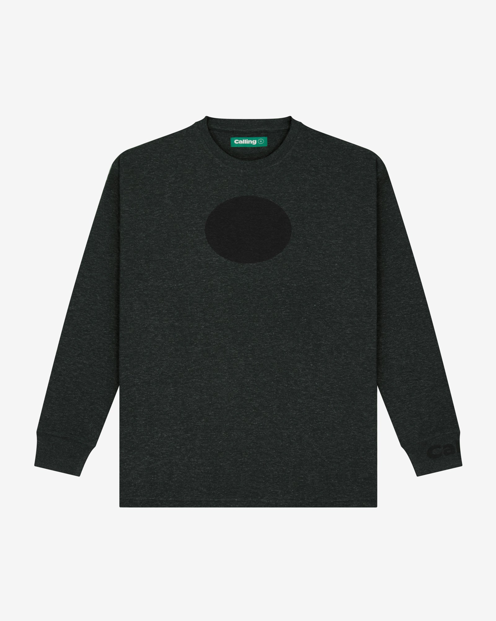 unisex black oversized hemp sweatshirt