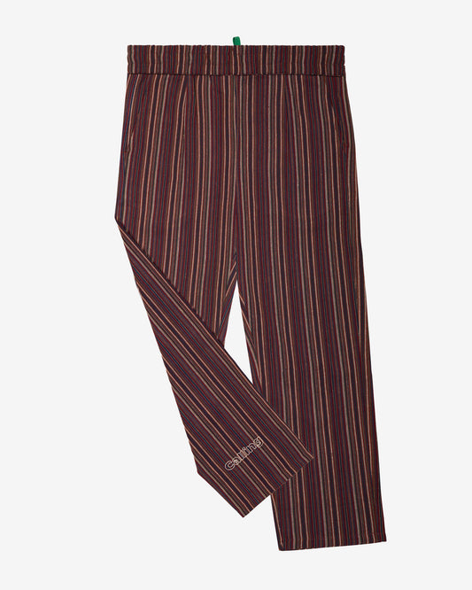 women's striped hemp pant