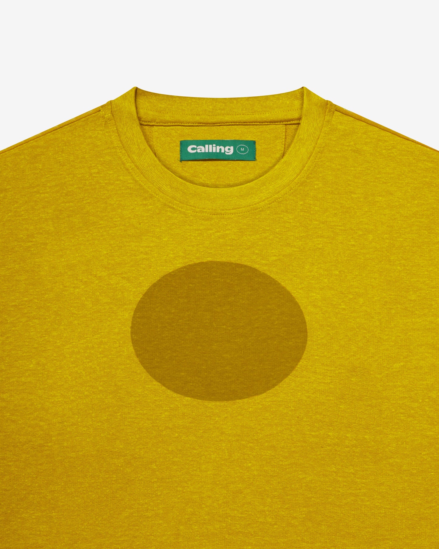 women's yellow oversized cropped hemp t-shirt